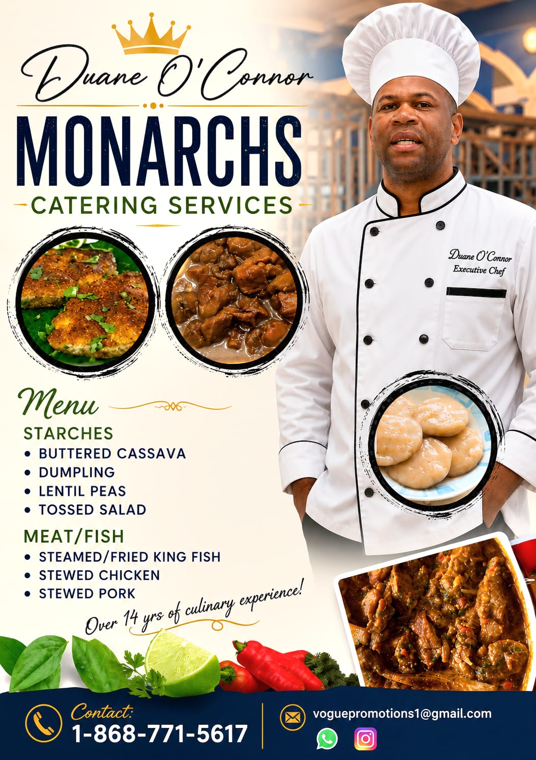Monarchs Catering Services flyer